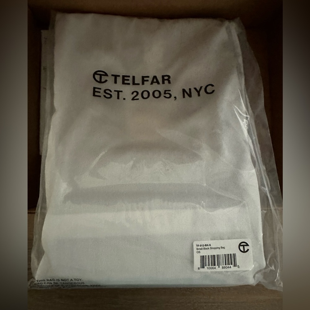 Brand new Telfar small shopping bag in black